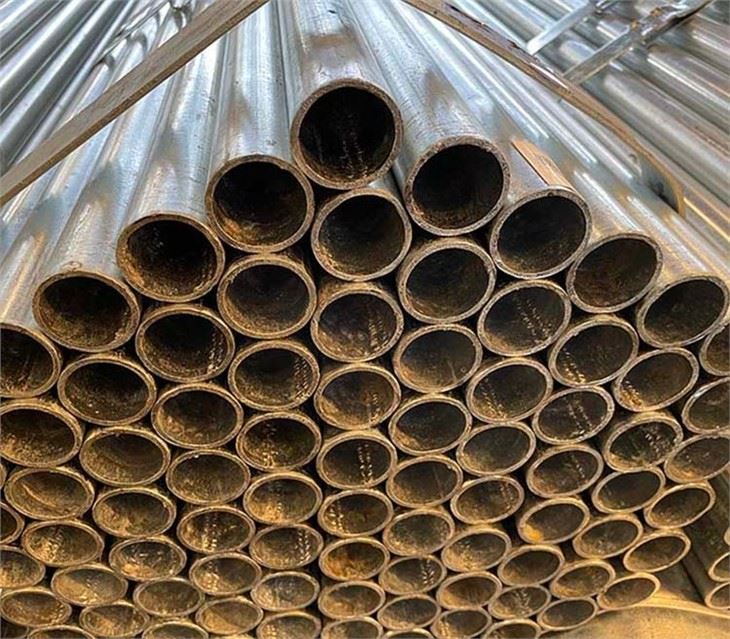 galvanised scaffold pole